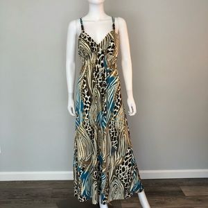 Alyn Paige Exotic Halter Dress Sz M